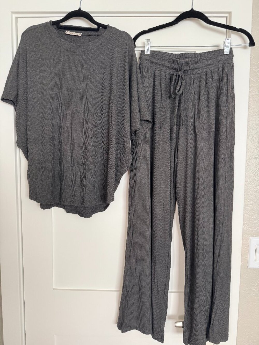 Zenana Micro Ribbed Slub Knit Matching Set - Picture 3 of 5